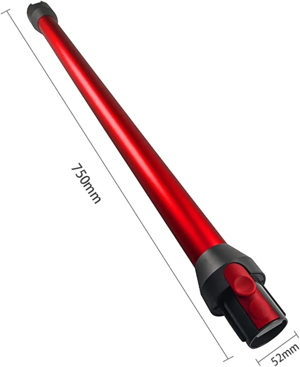 ，Compatible For Roborock， H7 H6 Handheld Wireless Vacuum Cleaner Accessories Metal Rod Conductive Tube And Extension Rod(Red)