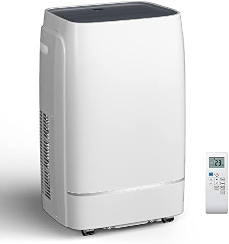 COWSAR 13000 BTU Portable Air Conditioner 4-IN-1 Portable AC Unit 24H Timer Room Air Conditioners 450 Sq.Ft. Coverage ＜53dB Portable Air Conditioners for 1 Room