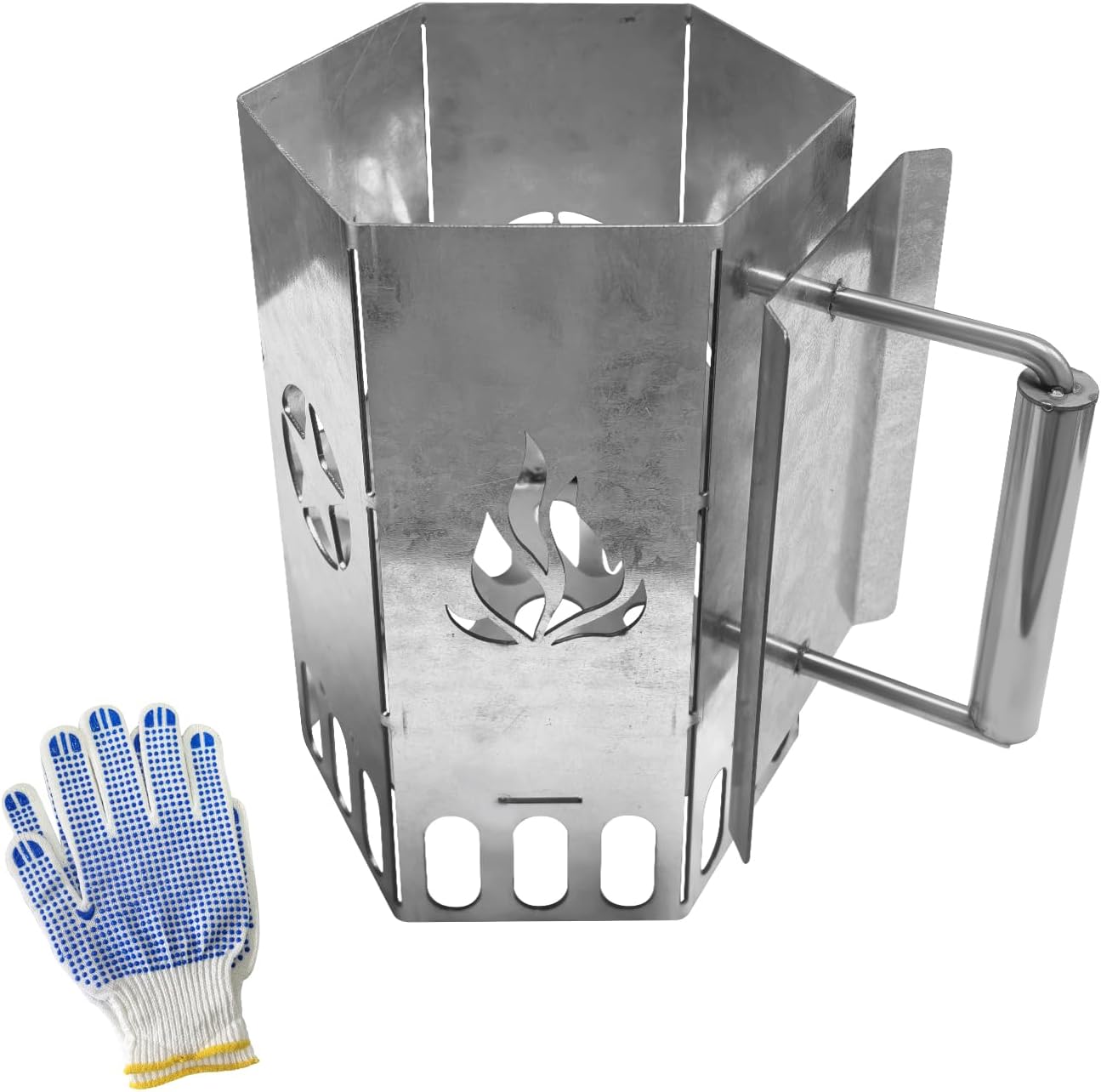 Heavy Duty Charcoal Chimney Fire Starter,BBQ Grill Chimney Starter for Charcoal Grill and Barbecues