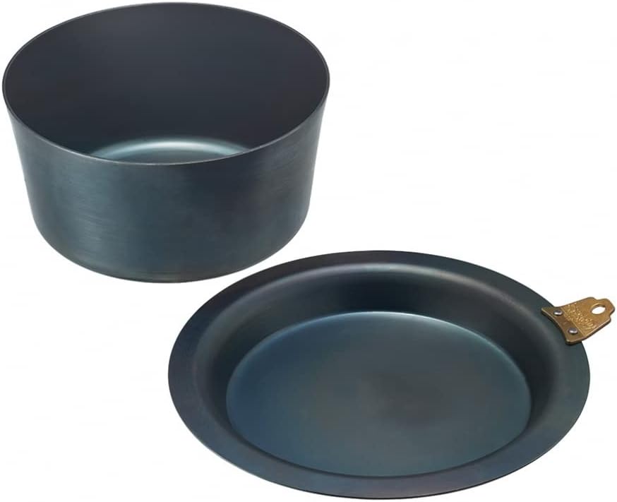 Logos 81062251 Iron Craftsman Stacked Dutch Pot XL Blue [Pot] (Approx.) Diameter 7.2 x Height 3.5 inches (18.2 x 9 cm)