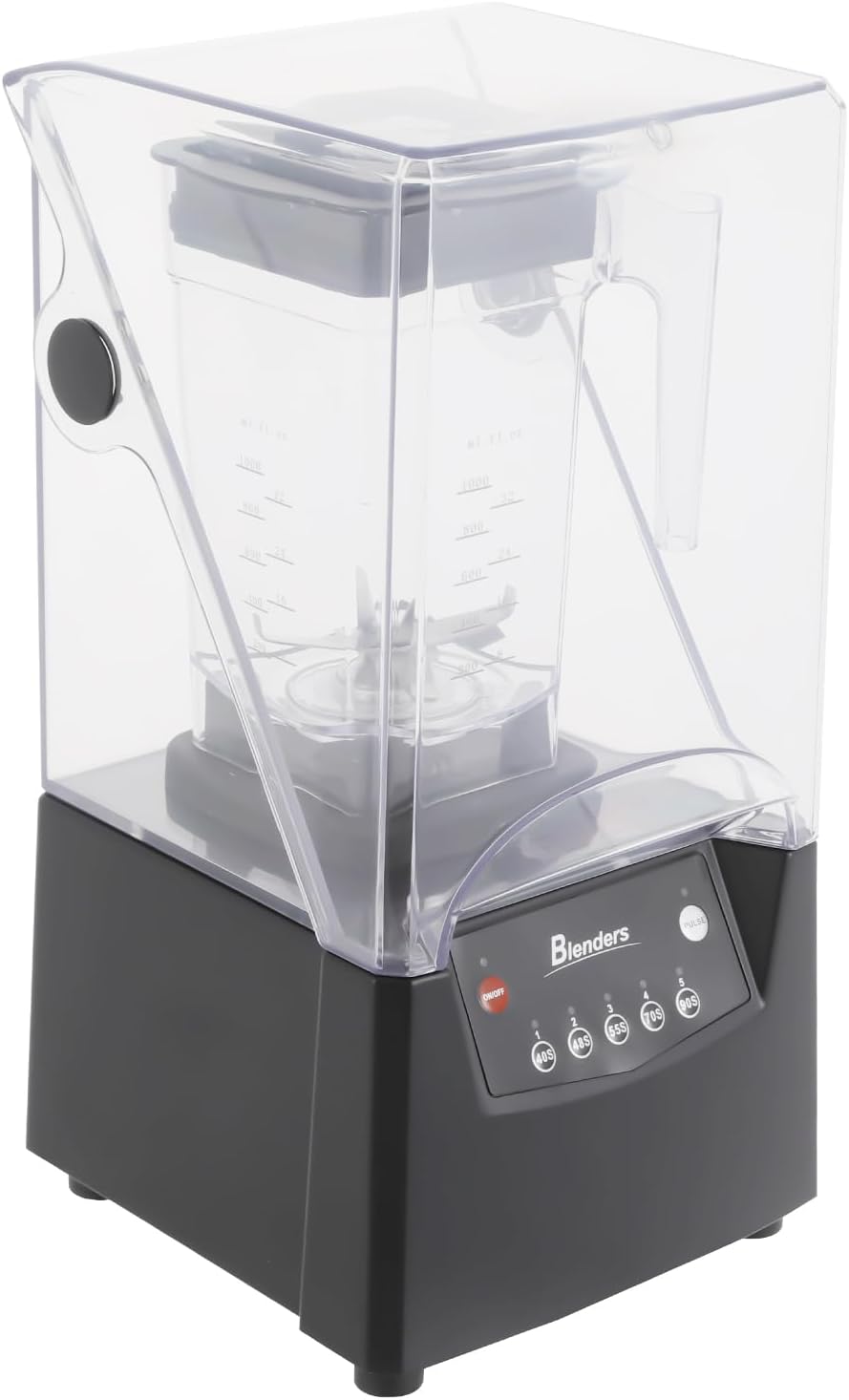 2600W Smoothie Machine, Countertop Blenders with Soundproof Cover, 1.8L/0.48Gal Commercial Blender for Making Smoothies Juices & Milkshakes