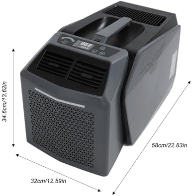 Portable Air Conditioner, 6200BTU Camping Tent AC Unit 48V Split Type for Dorms Kitchen Room Office Camping Pet Cold Warm Dual Frequency