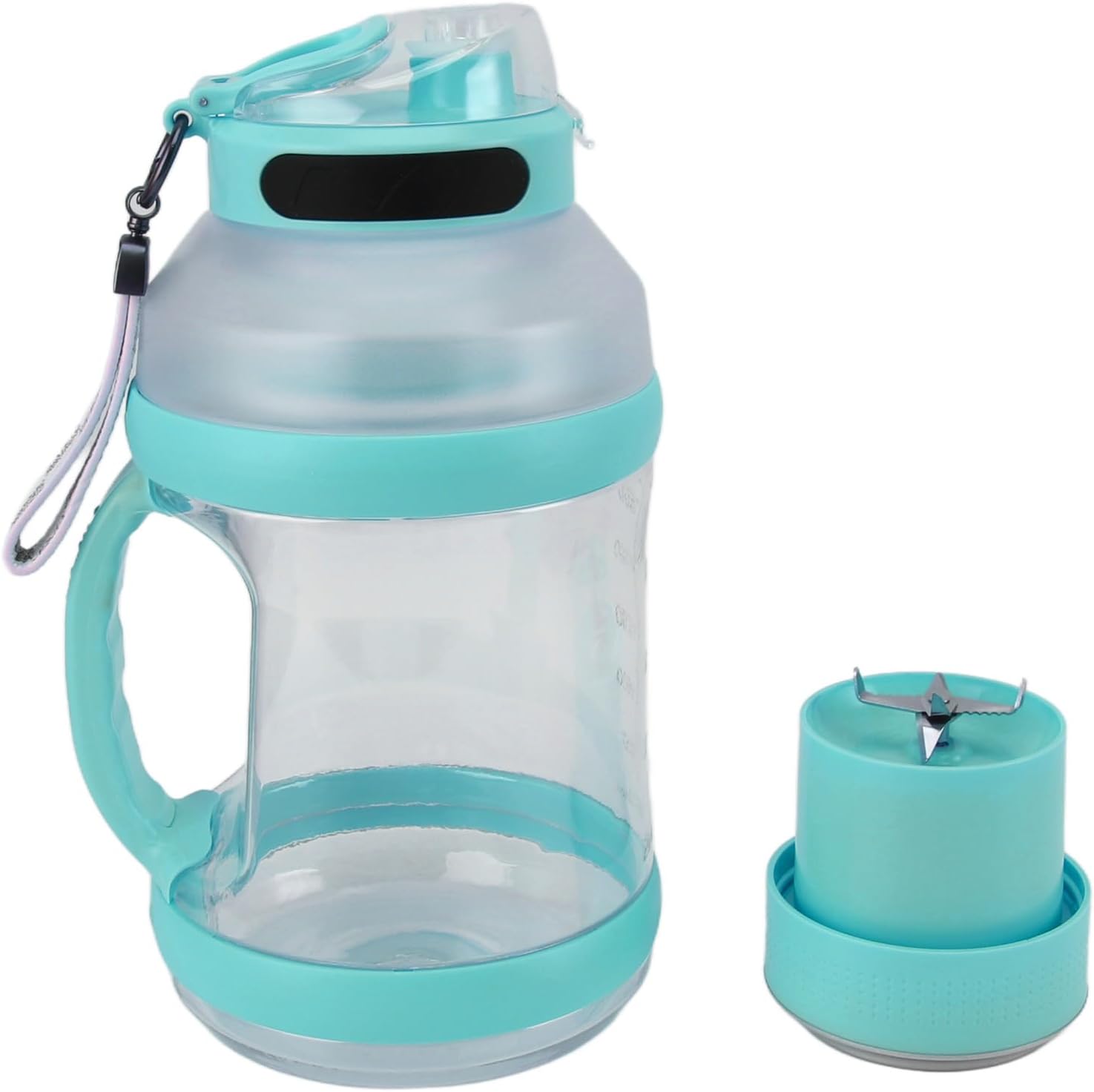Yoidesu Sport Portable Blender, 2L for Shakes and Smoothies, 18000rpm 4000mAh USB Rechargeable Blender with 6 Blade for Kitchen Outdoor (Turquoise), YoidesuDKRG5APUHQ-14