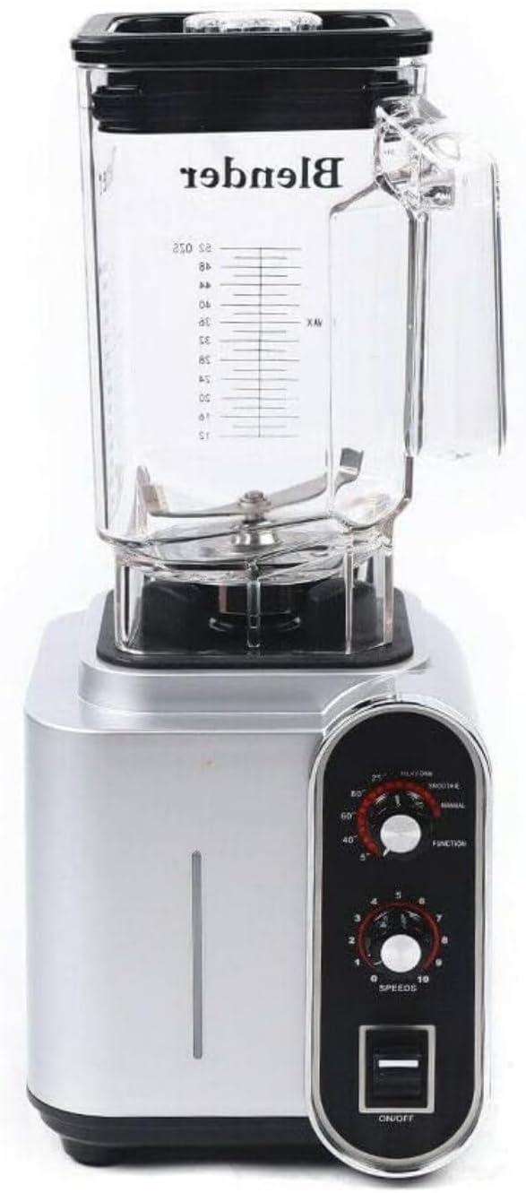 Commercial Smoothies Blender, 2200W High Speed Low Noise 1.5L/0.4Gal Fruit Juicer Smoothie Mixer Maker with Timer, Professional Countertop Heavy Duty Blender for Ice Crush, Shakes