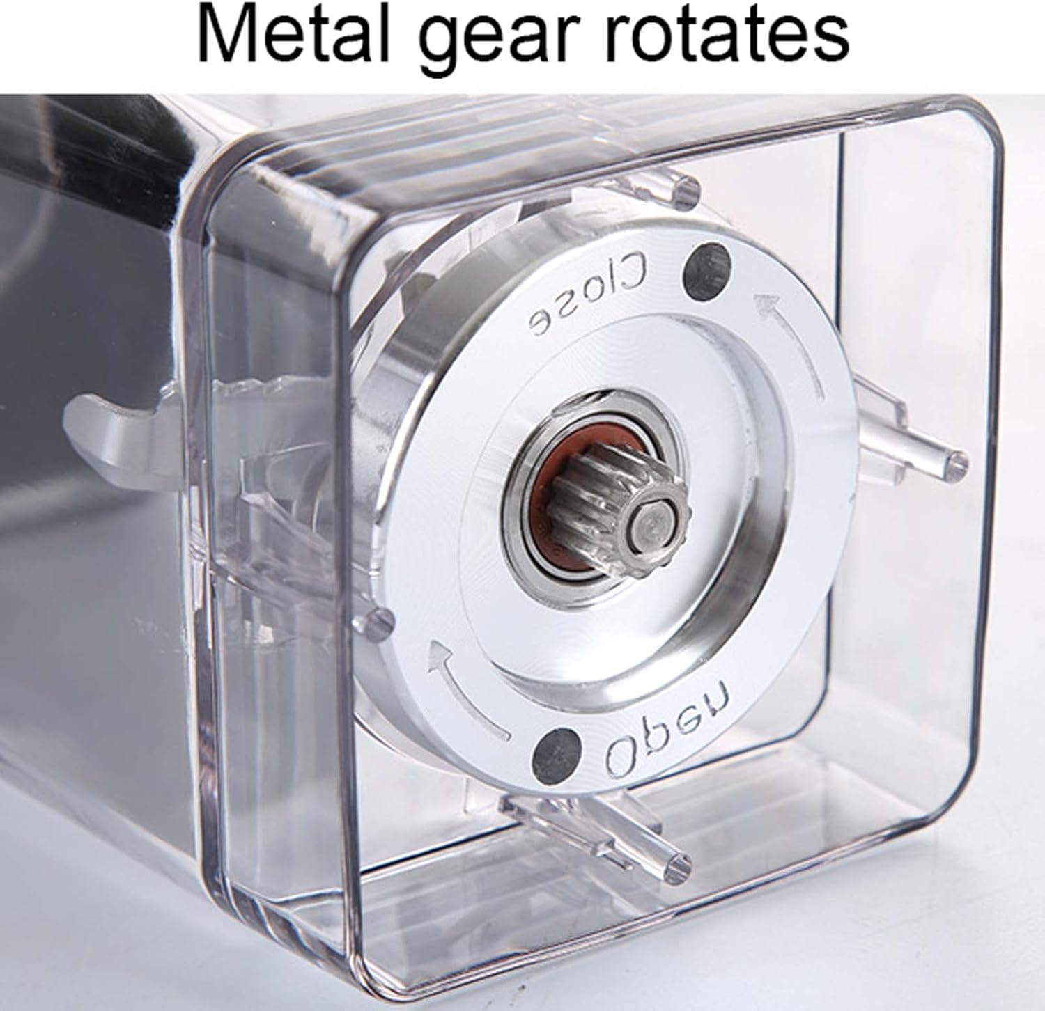 Ice Crusher with Full Sound Enclosure Shield, High-Speed Countertop Blender for Home and Commercial, 6 Cutter Heads Multifunctional Ice Maker