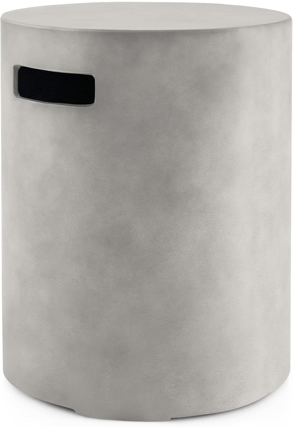 Giantex Propane Tank Cover Table - Outdoor Gas Tank Storage Side Table Fits 20 LBS Propane Gas Tank for Gas Fire Pit Gas Grill Griddle Propane Stoves, Tank Holder with Handles, Hideaway Table, Gray