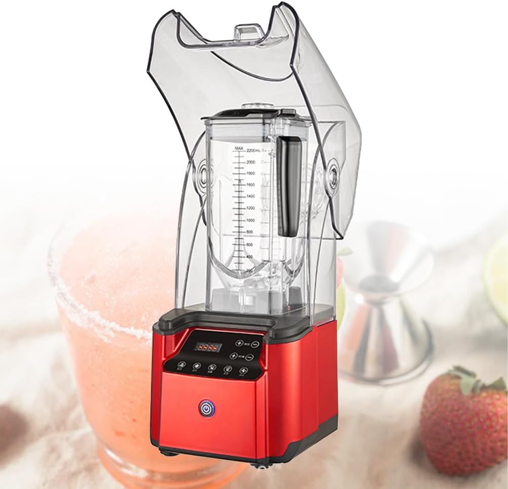 Smoothie Blender with Sound Speaker, Commercial Stand Mixer, Silent Broken Wall Cooking Machine, Smart Touch Screen, One Touch Operation, Crushing Ice Shak