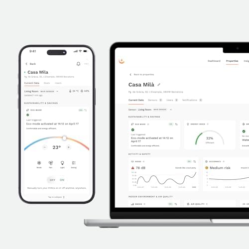 Smart Air Conditioner Controller | WiFi Remote & Sensor | Energy-Saving Smart Cooling Device | Comfort & Control for Mini Split, Heat Pump & Home