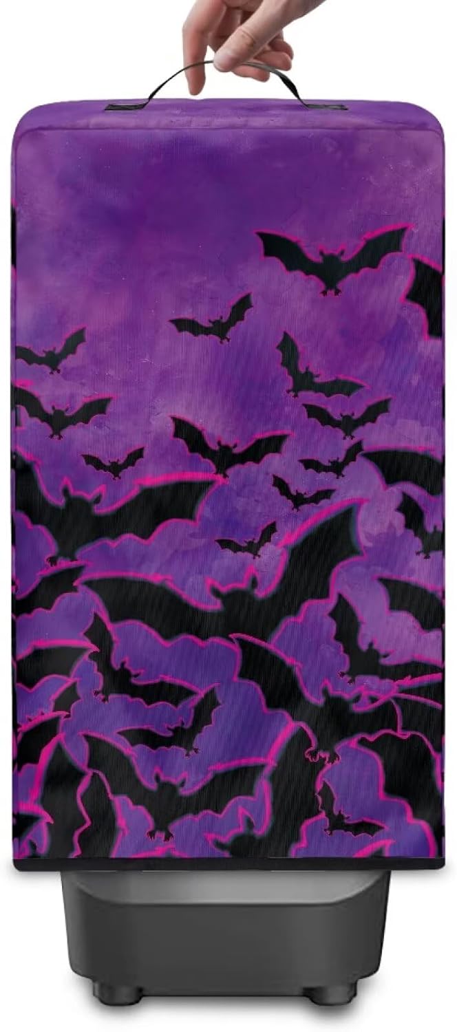 Bat Kitchen Appliance Covers – Blender Dust Cover with Floral Prints, Fits Most Juicers & Stand Mixers, Foldable & Machine Washable, Home Kitchen
