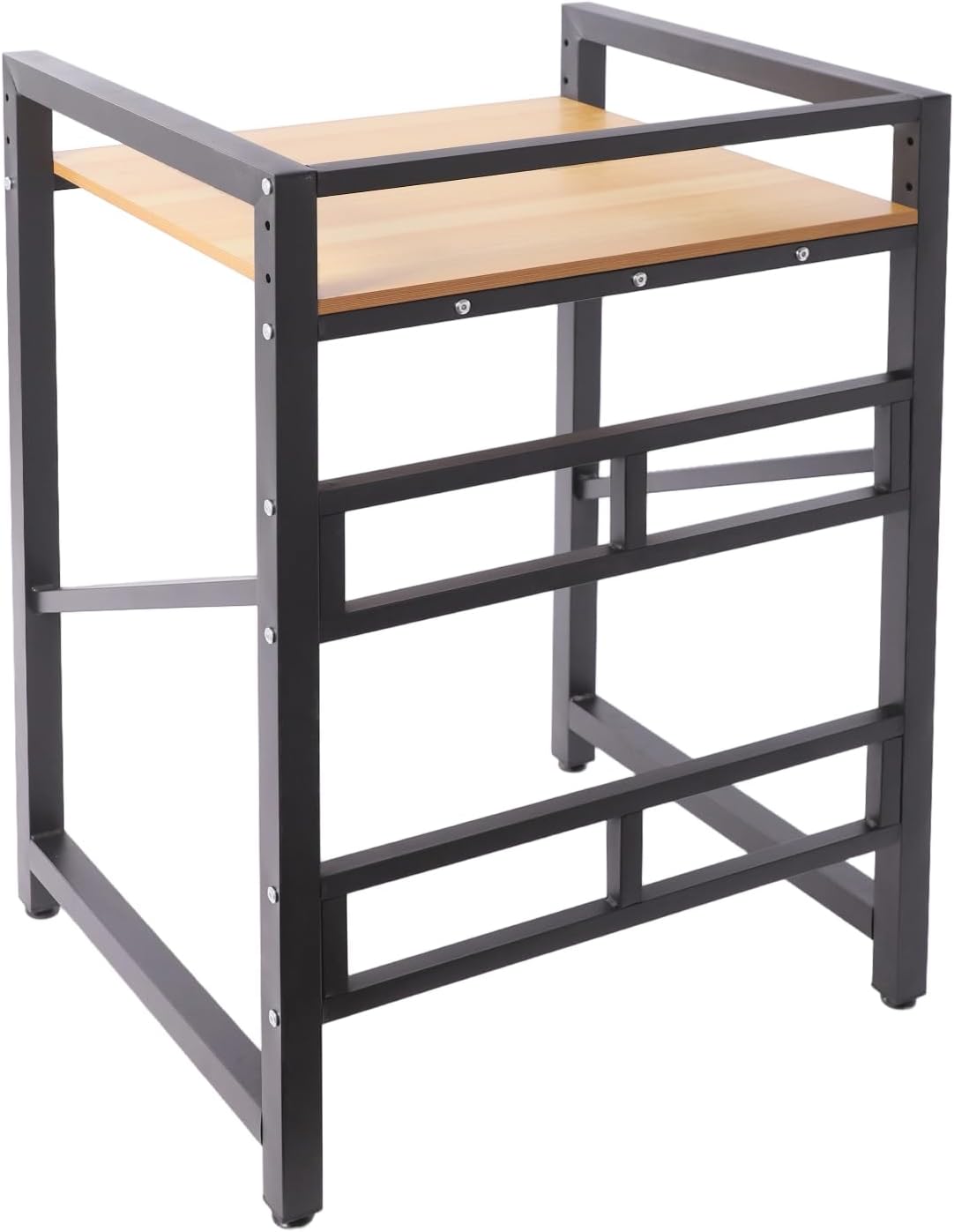 Heavy Duty Washer Dryer Stacking Kit | 3-Height Adjustable Laundry Stand with Storage Shelf | 661 lbs Capacity for Laundry Room Space Saving, Fits Most Units (Black+Yellow)