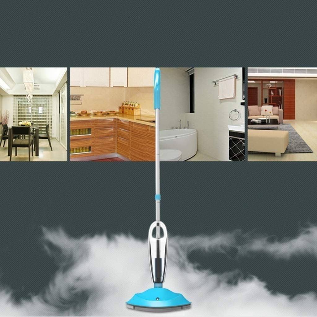 Multifunctional Steam Mop Electric Household Push Cleaner High Pressure Kitchen Cleaner, Blue Triangle Brush Head 400ml Big Water Tank