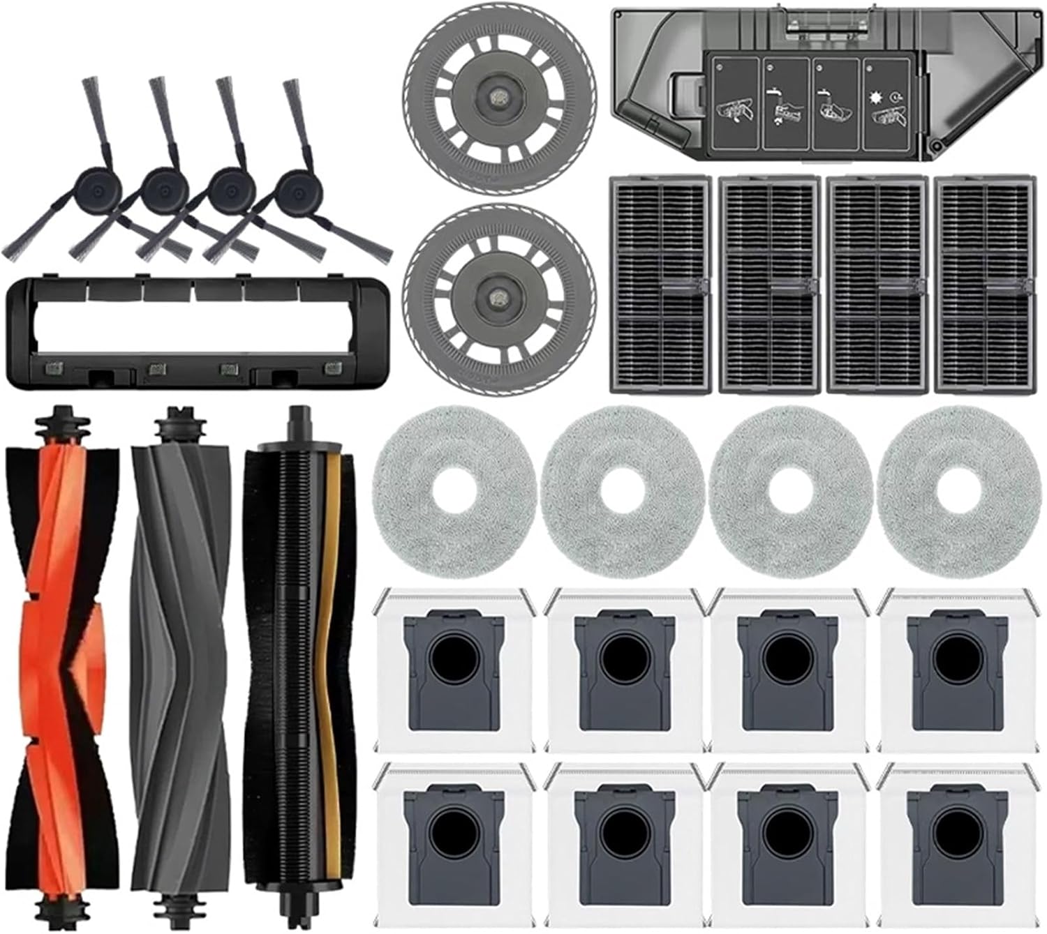 Compatible for Dreame L40 Ultra X40 Ultra X40 Pro Robot Vacuum 5-in-1 Maintenance Kit(A)