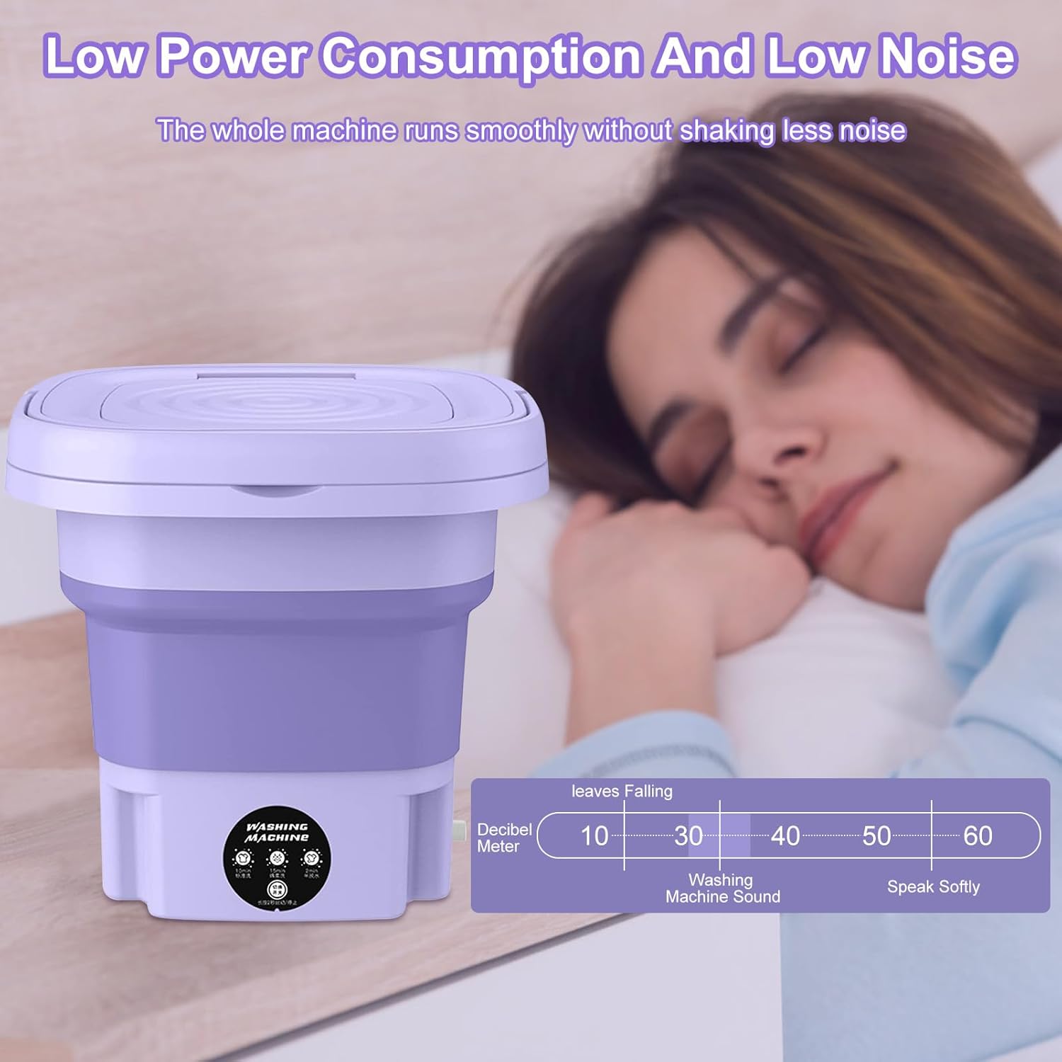 Portable Washing Machine,Mini 12L Foldable Washer and Dryer with 3 Modes Deep Cleaning,Upgraded Small Collapsible Laundry for Travel,Apartments,Dorm,Sutiable for Underwear,Socks or Others (Blue)