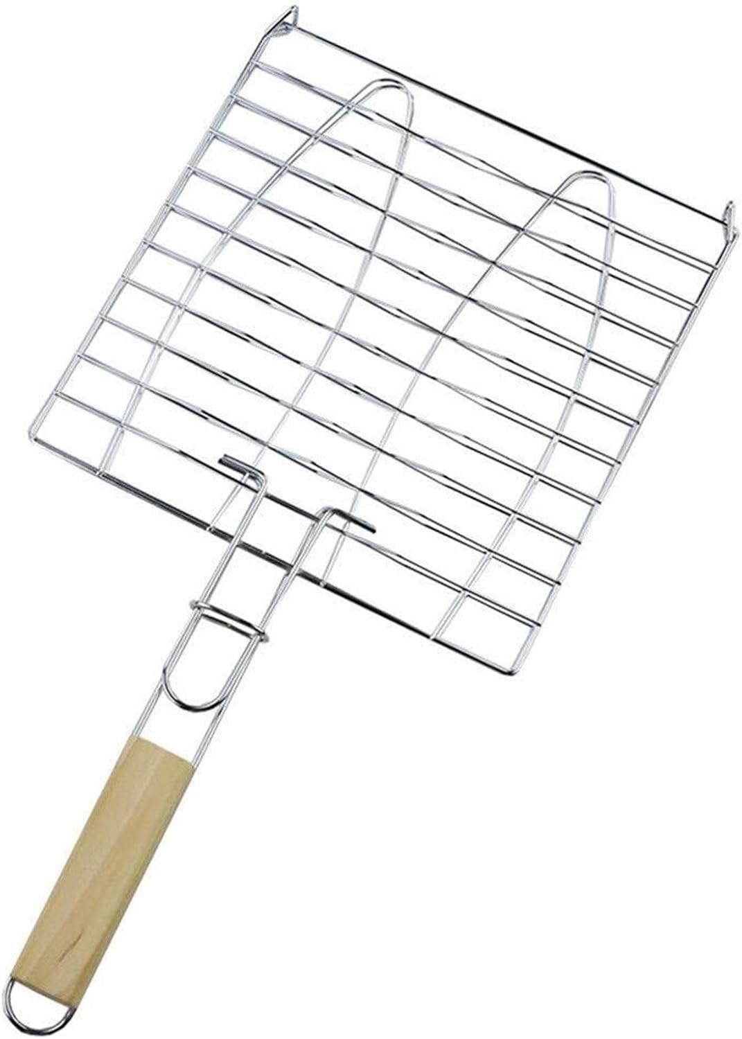 Grill Basket,BBQ Grill Rack, Barbecue mesh Clip,Grilled Fish Clip Barbecue Fish Clip Net Clip Stainless Steel Appliances Tool Splint Accessories