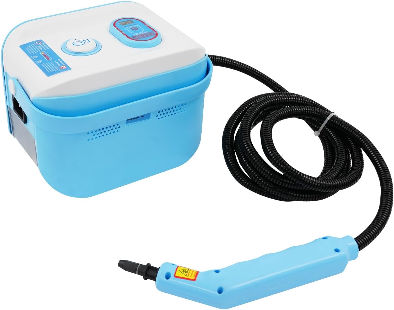 1500W Handheld Steam Cleaner, Portable Steam Cleaner for Home with 13s Heat-Up, 1.2L Tank, 3 Gears Adjustment, Steam Cleaning Machine for Range Hood, Curtains, Leather, Tile (Sky Blue)