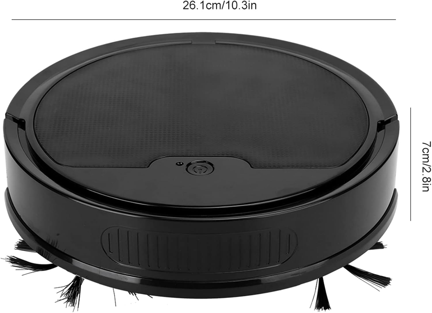 1600Pa 3000mAh 3in1 USB Charging Smart Vacuum Cleaner Sweeper Efficient for Home Use (Black)