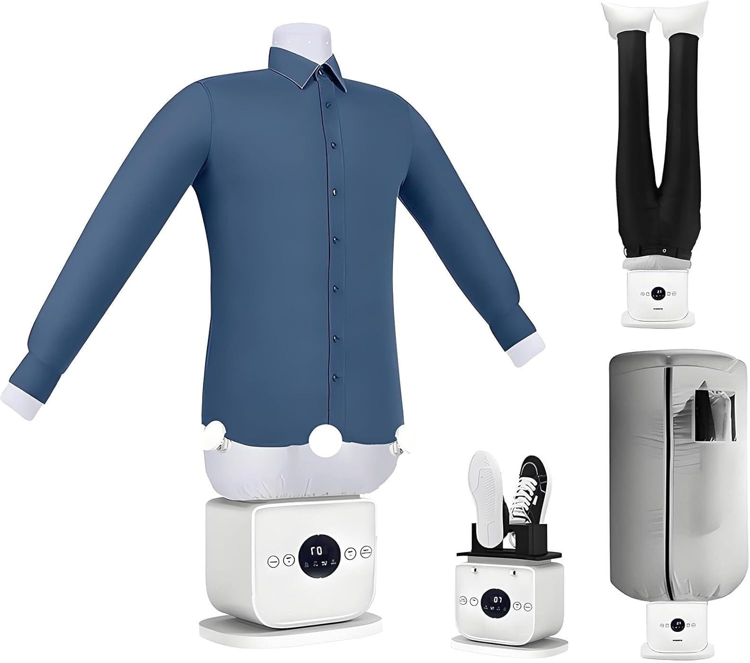 Automatic Ironing Machine, Foldable Steam Iron, 109 Pores Inflatable Shirt for Any Fabric Type Clothing & Shoes