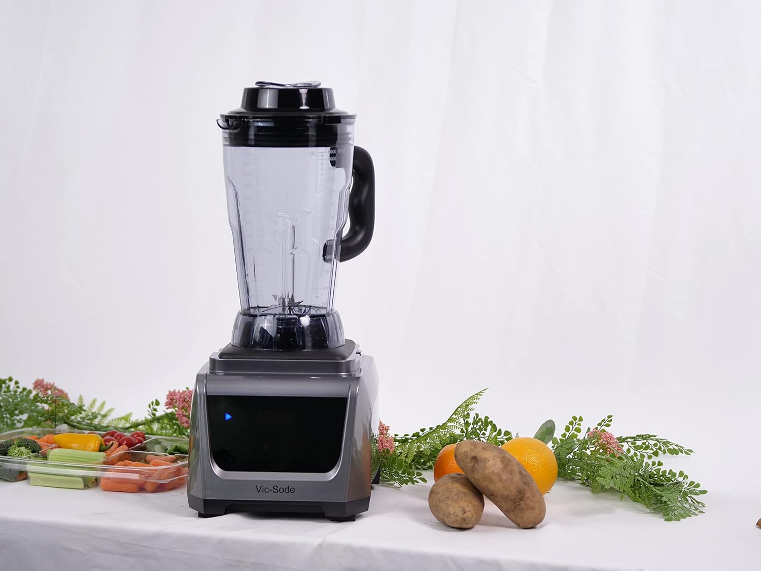 Professional Blender for Kitchen Food Prep, Shakes, Juice, and Smoothies, High Performance Commercial Power with 5L Capacity, Digital