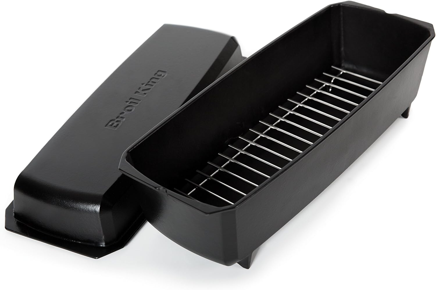 Broil King 69615 Cast Iron Rib Roaster, Black