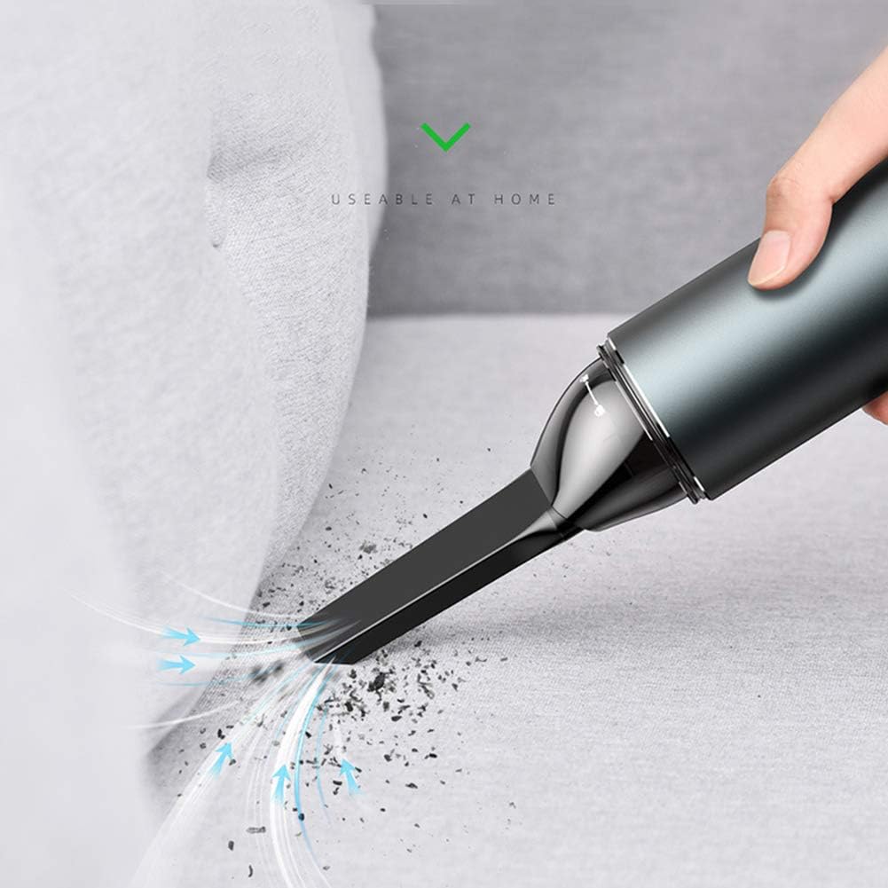 Handheld Vacuum Cleaner Cordless 5300Pa Rechargeable Lightweight Wet Dry Vacuum Car Vacuum Cleaner with HEPA Filter for Home, Car and Pet,Black (Red)