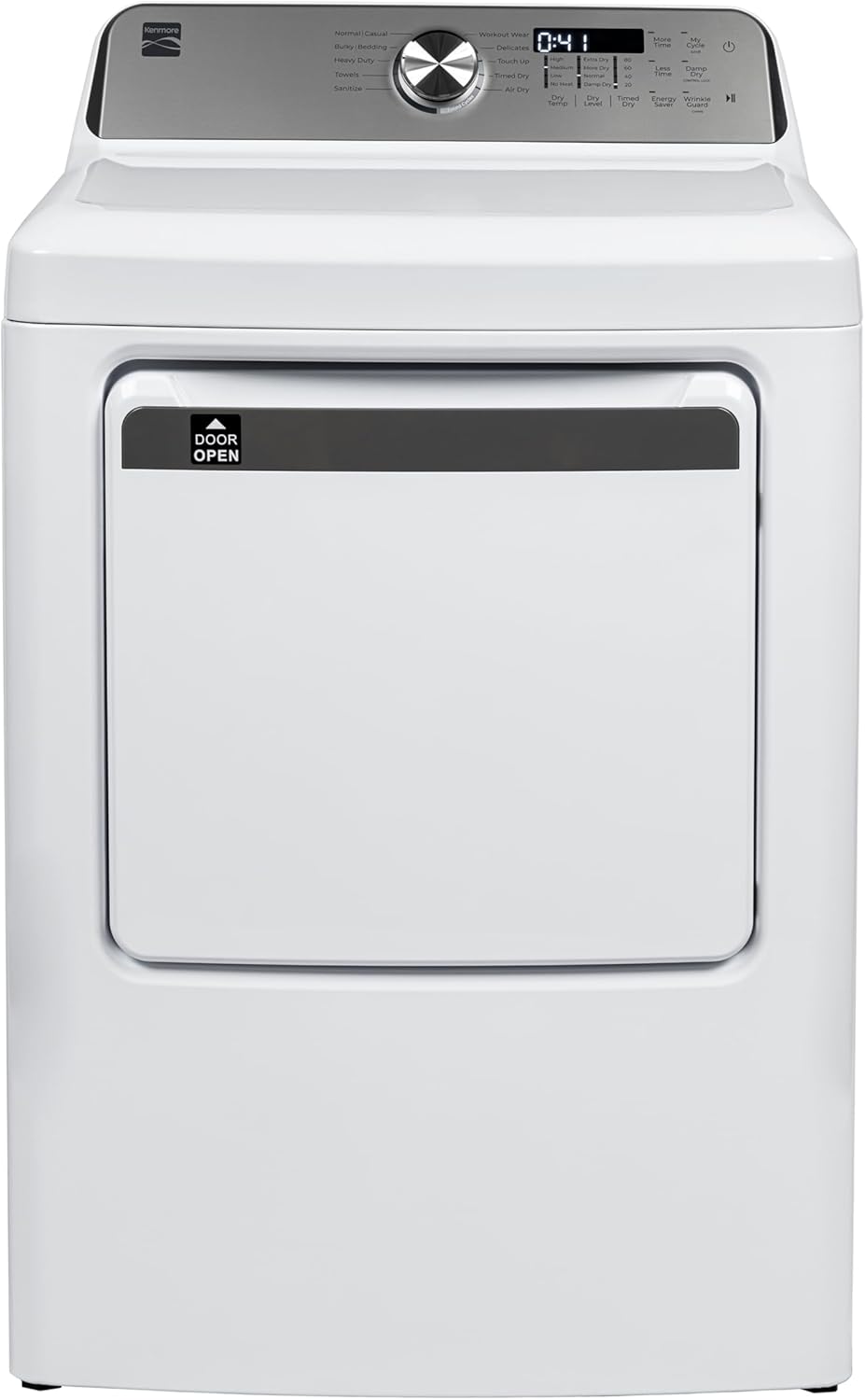 Kenmore 7.0 cu. ft. Front Load Electric Dryer - with Guard to Reduce Wrinkles & Static - Smart Sensor Drying - LED - White