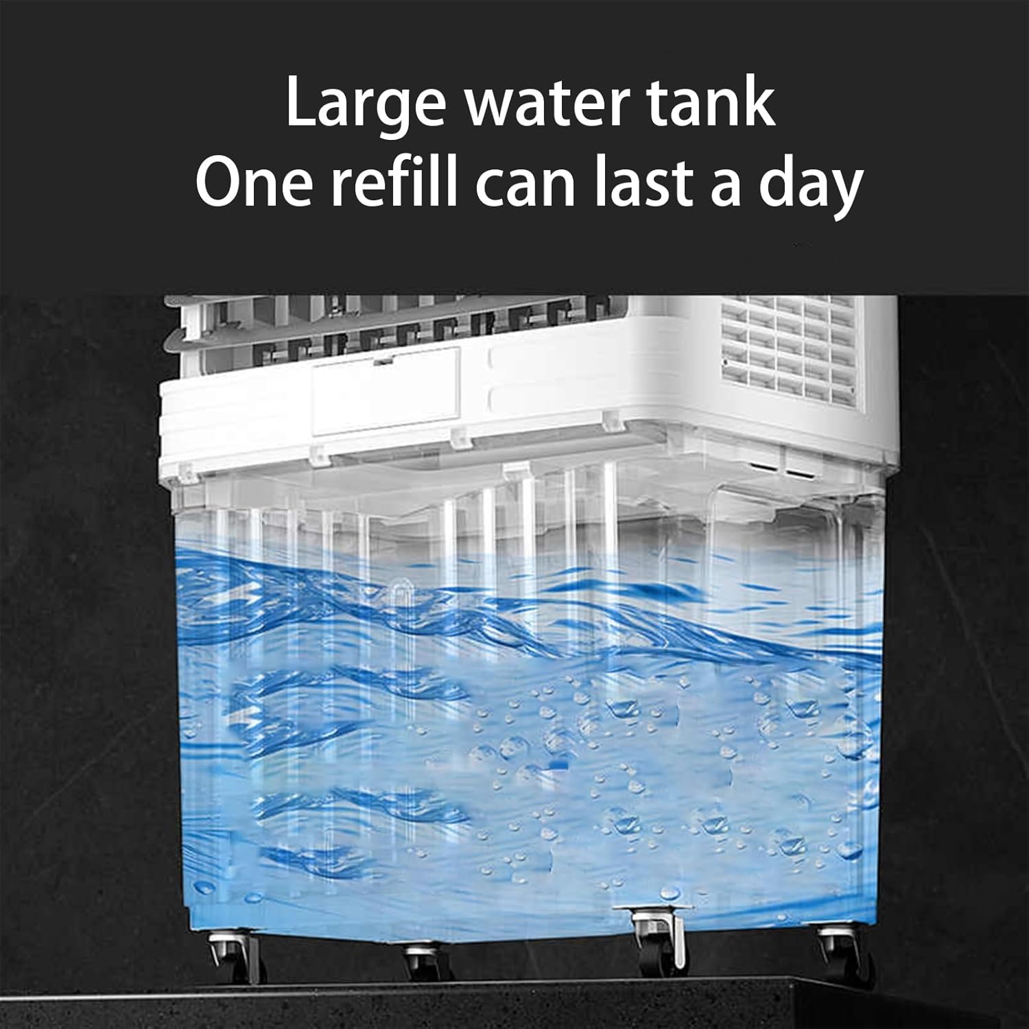 Portable Air Conditioners, Evaporative Air Cooler with Large Water Tank and 3 Ice Packs, 3-IN-1 Swamp Coolers for Living Room Office(49 * 38.5 * 105cm)