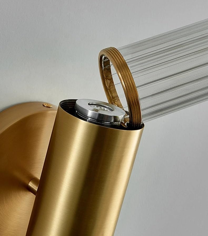 Modern Clear White Glass Wall Lamp Living Room Bedside Sconce Gold Metal Aisle Bathroom Minimalist Lighting E27,Household