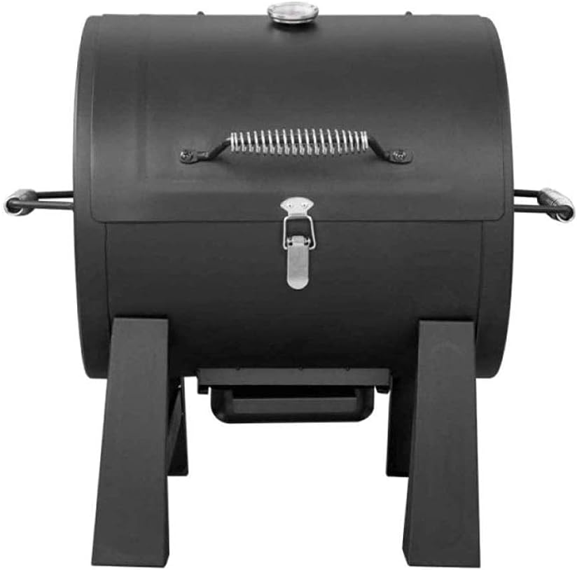 Barbecue Grill Large Round Steel Barbecue Charcoal Grill with Lid ThermometerPortable Backyard Cooking Smoker Outdoor Camp Picnic Barbecue Cooker