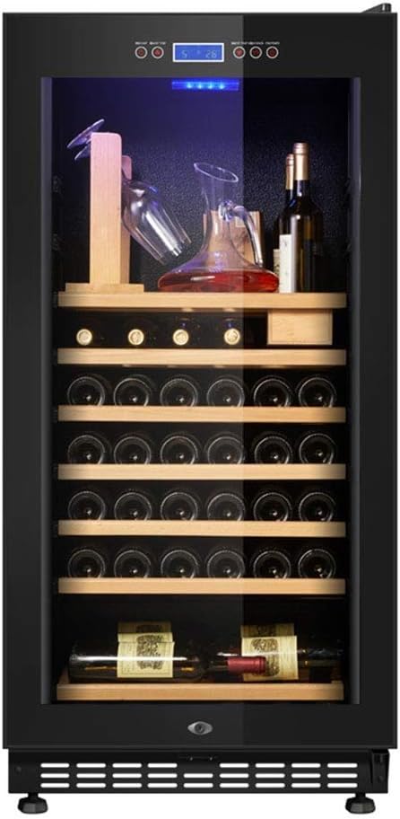 Wine and Beverage Refrigerator | Wine Beer Cooler Refrigerator | Free Standing French Door Drink Fridge with Digital Memory Temperature Control