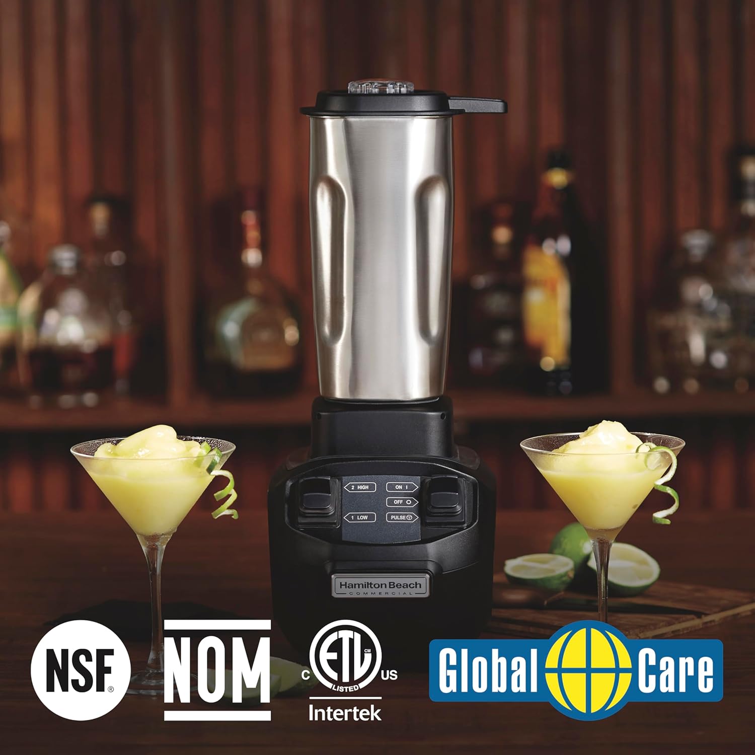 Hamilton Beach Commercial HBB255S Rio Stainless-Steel Bar Blender, 1.6 Horsepower, 32 Ounce Capacity, NSF Certified