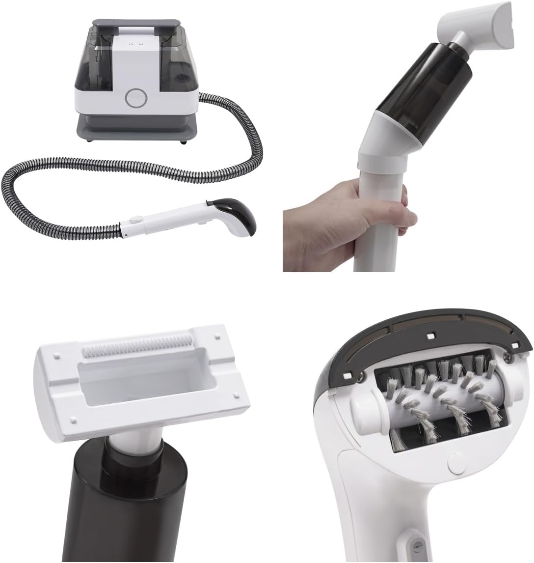 Cleaner Machine 450W 1000rpm Brush Speed Portable Carpet Couch Deep Cleaner 15kpa suction power Handheld Rug Spot Cleaner Small Extractor Vacuum Handheld Carpet & Upholstery Cleaner Machine