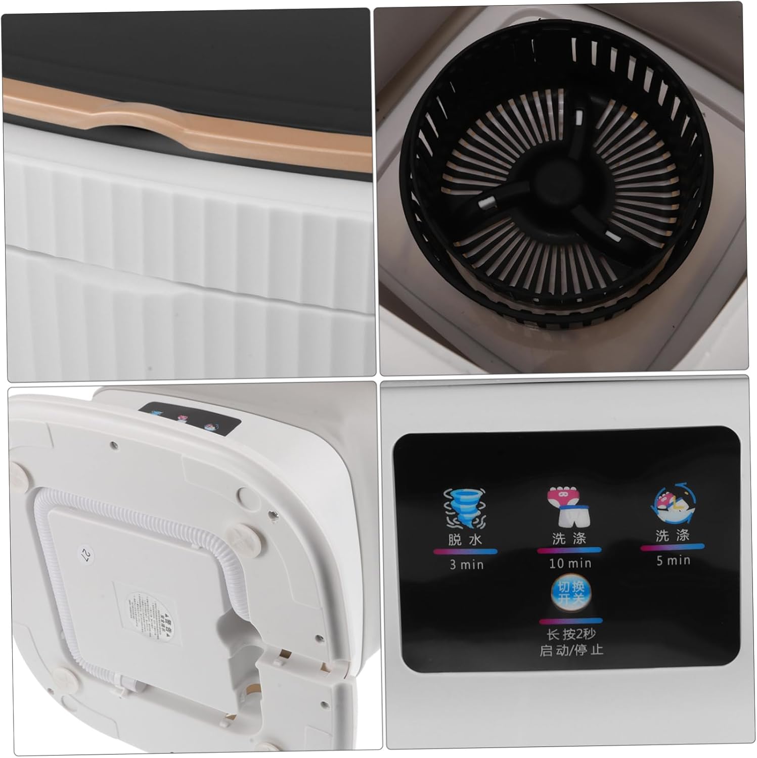 Angoily Mini Portable Washing Machine Compact Laundry for Socks and Clothes Design for Camping and Travel Efficient Washer Dryer