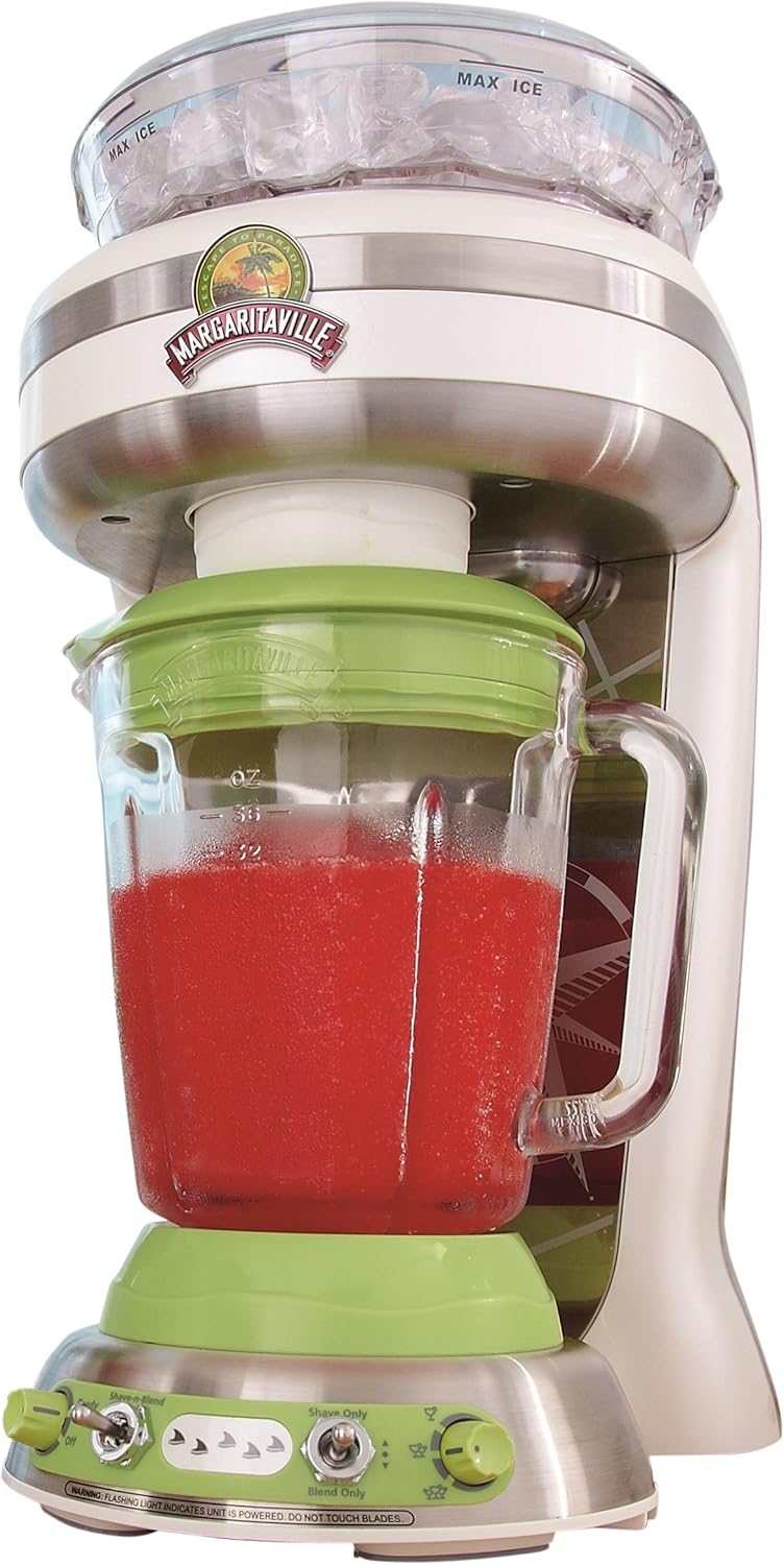 Margaritaville Key West Frozen Concoction Maker with Easy Pour Jar & No-Brainer Mixer, Dishwasher Safe