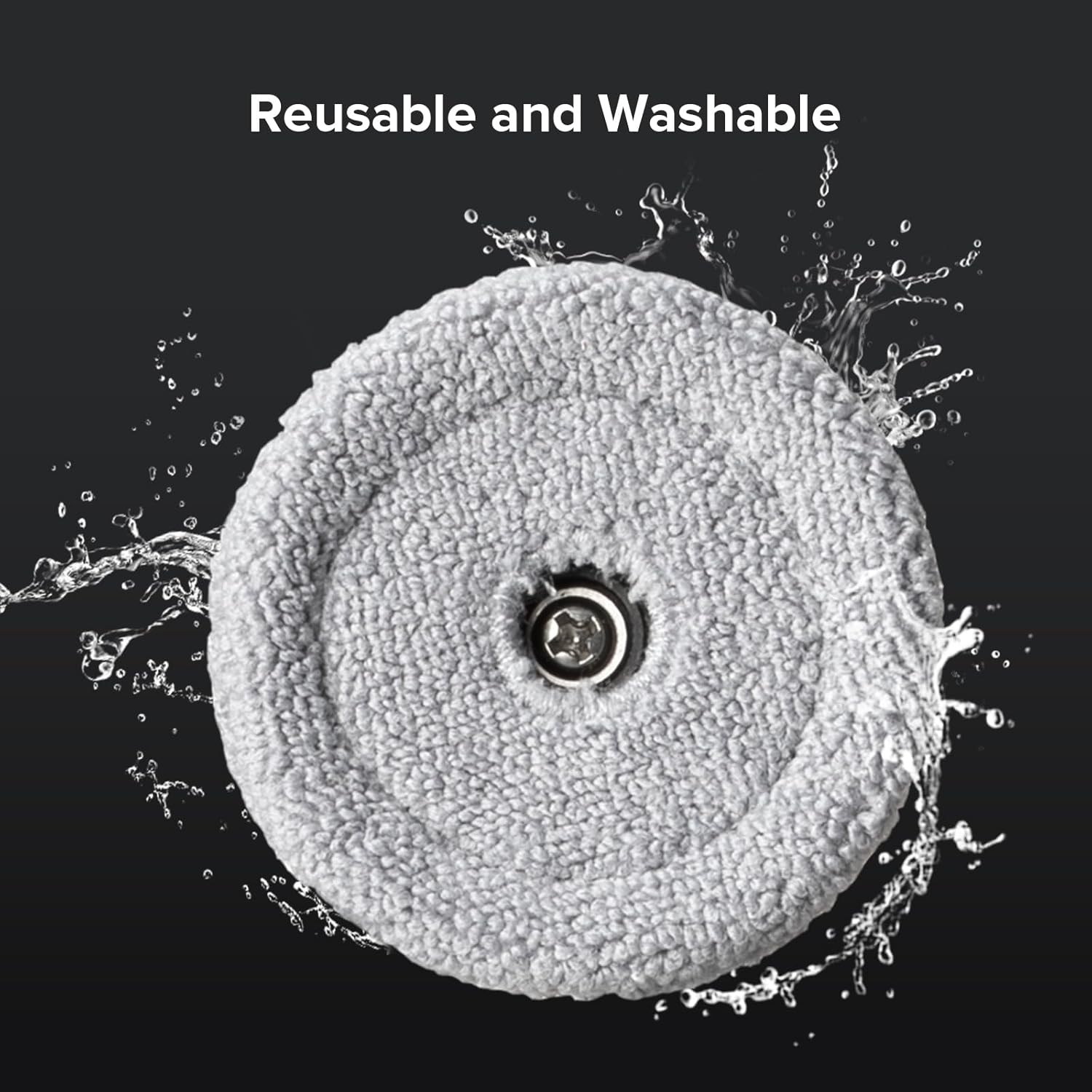 roborock Saros 10 Robot Vacuum and Mop Black with 2 Pack Side Mop Cloths