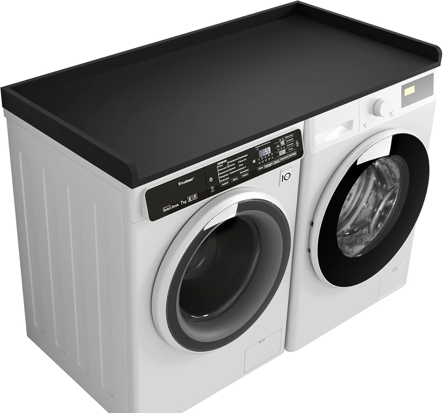 Kaboon Washer Dryer Countertop Only, Melamine Countertop with Edge Rails - 27.5