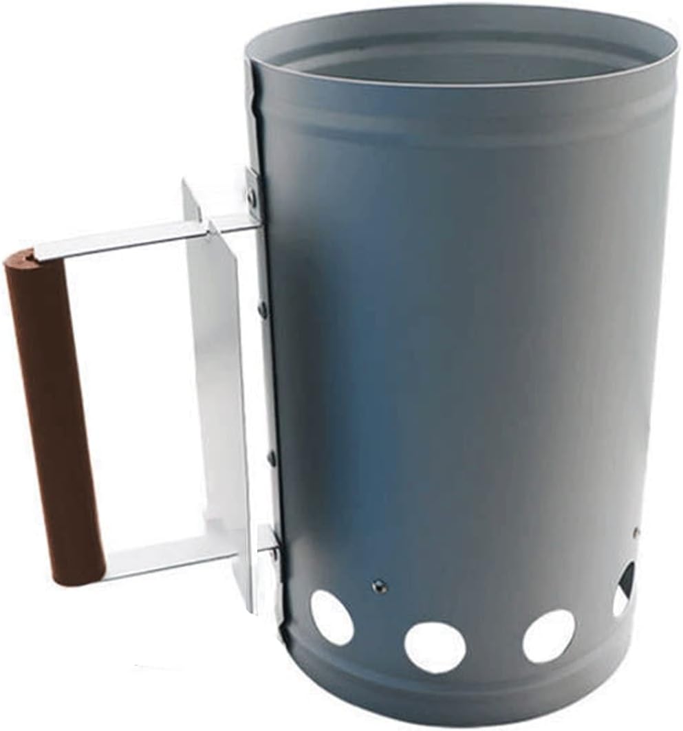 BBQ Charcoal Chimney Starter with Handle, Charcoal Grill Accessories Barbecue Chimney Lighter, Grill Quick Start Barbecue for Camping & Grilling