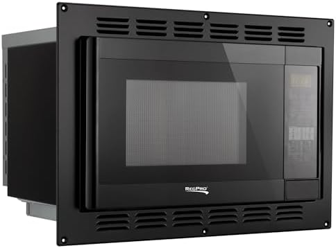 RecPro RV Convection Microwave 1.1 cu. ft. | 120V | Microwave | Appliances | Direct Replacement for High Pointe and Greystone (Black)