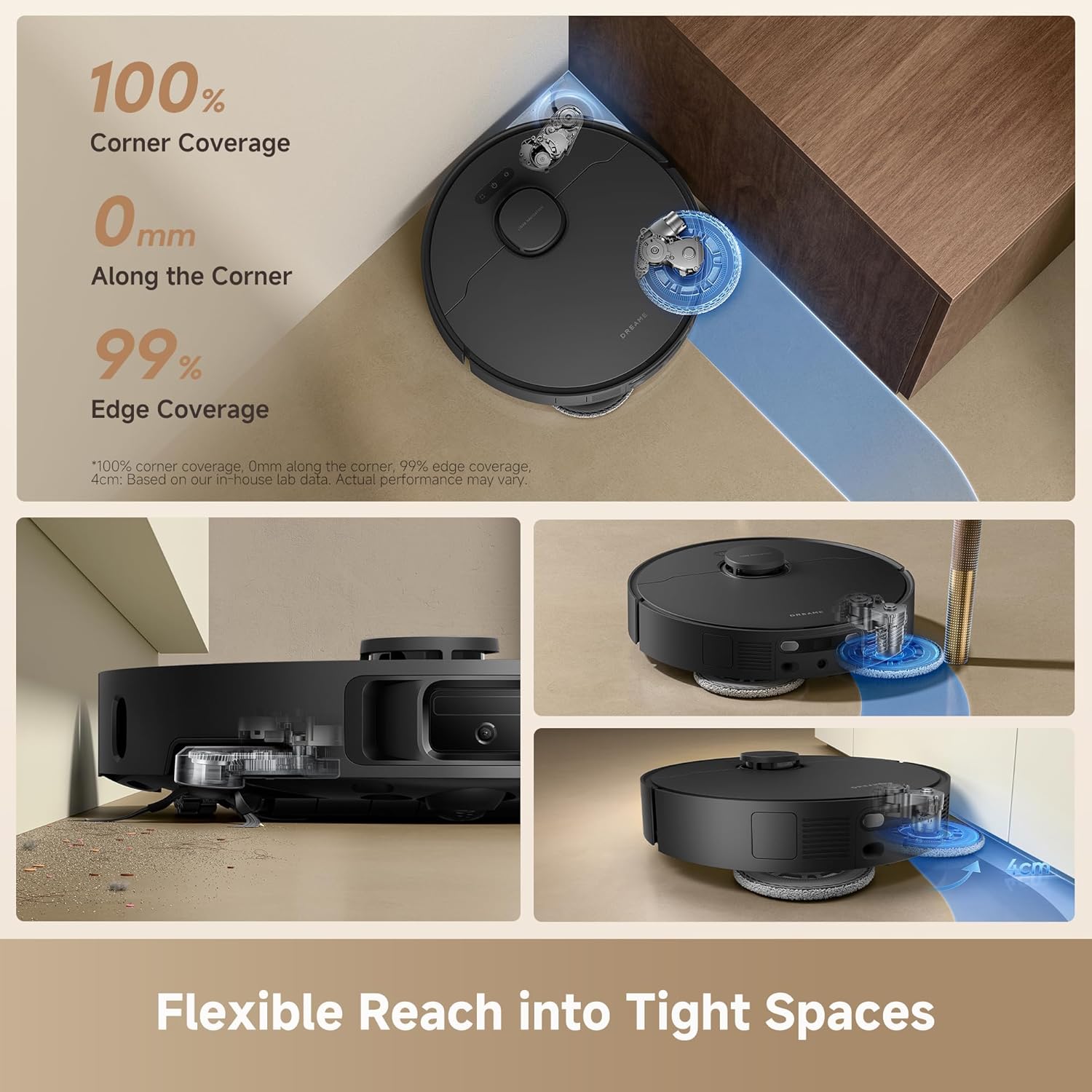 DREAME L40 Ultra Gen 2 Robot Vacuum Cleaner (Black) and Automatic Cleaning Solution Dispenser Module