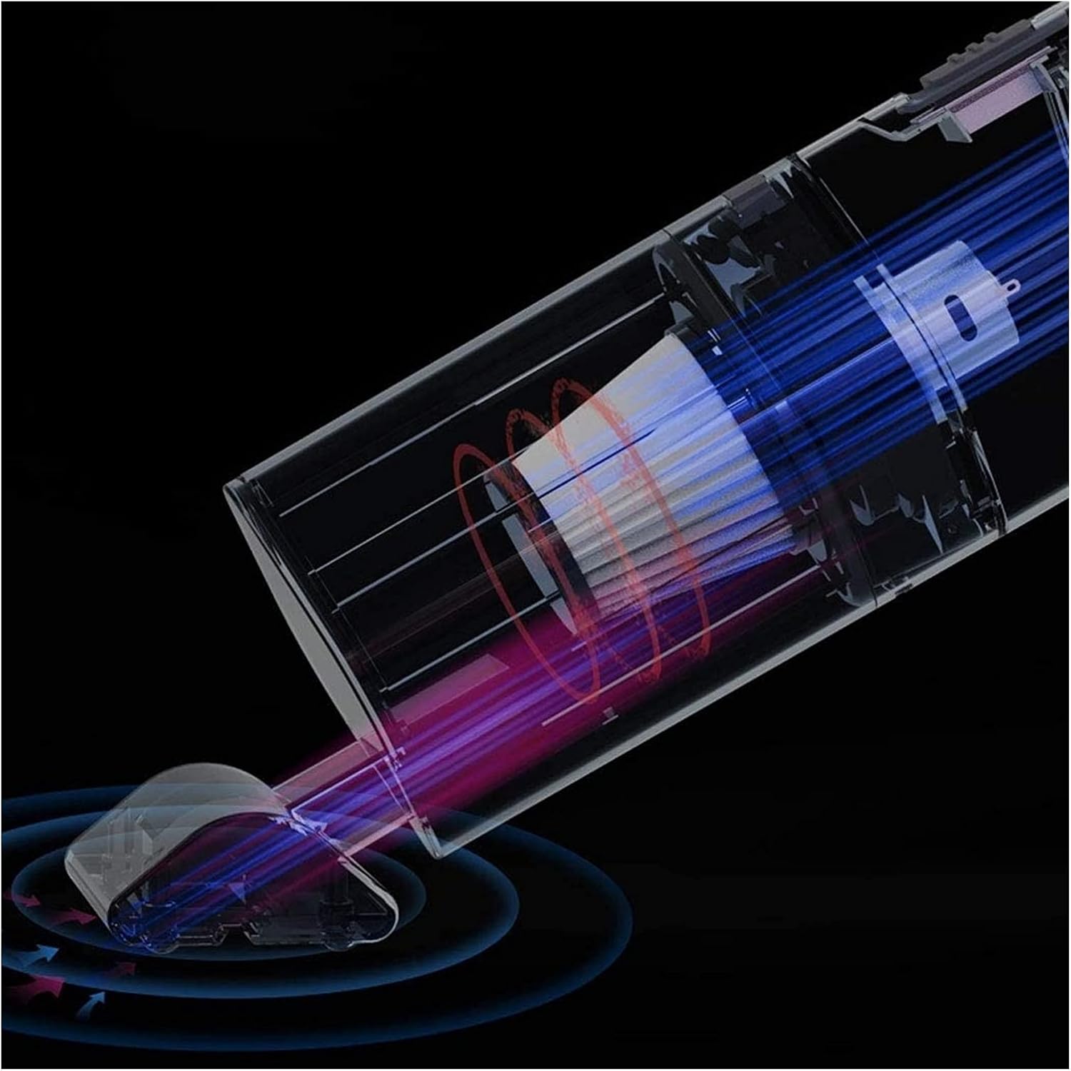 Car Vacuum Cleaner Portable Cordless Handheld Fast Charge High Power Rechargeable 4000Pa Vacuum for Home/Office/Car Cleaning (Color : A) (B)