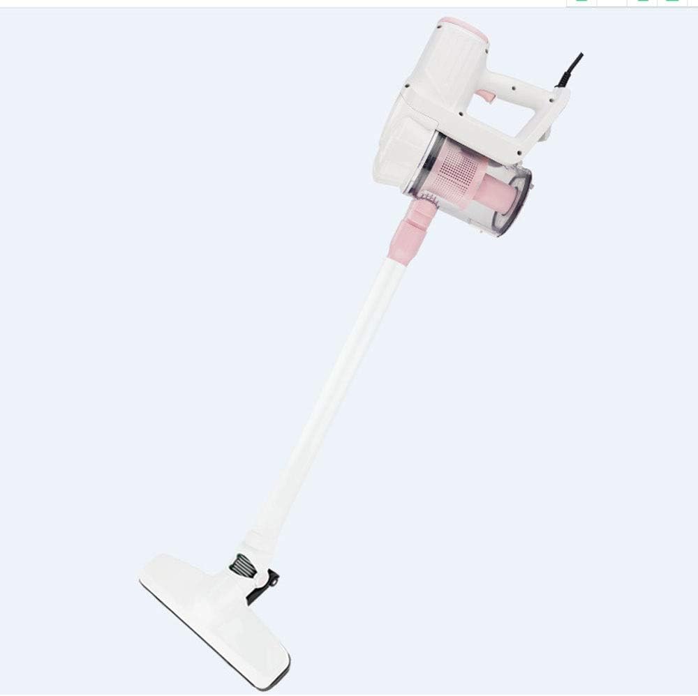 Wireless Vacuum Cordless Vacuum Cleaner, Powerful Suction Stick and Handheld Light Weight Bagless Large-Capacity Dust Cup Vacuum Ideal for Hard Floor Carpet for Home. (Color : Pink)