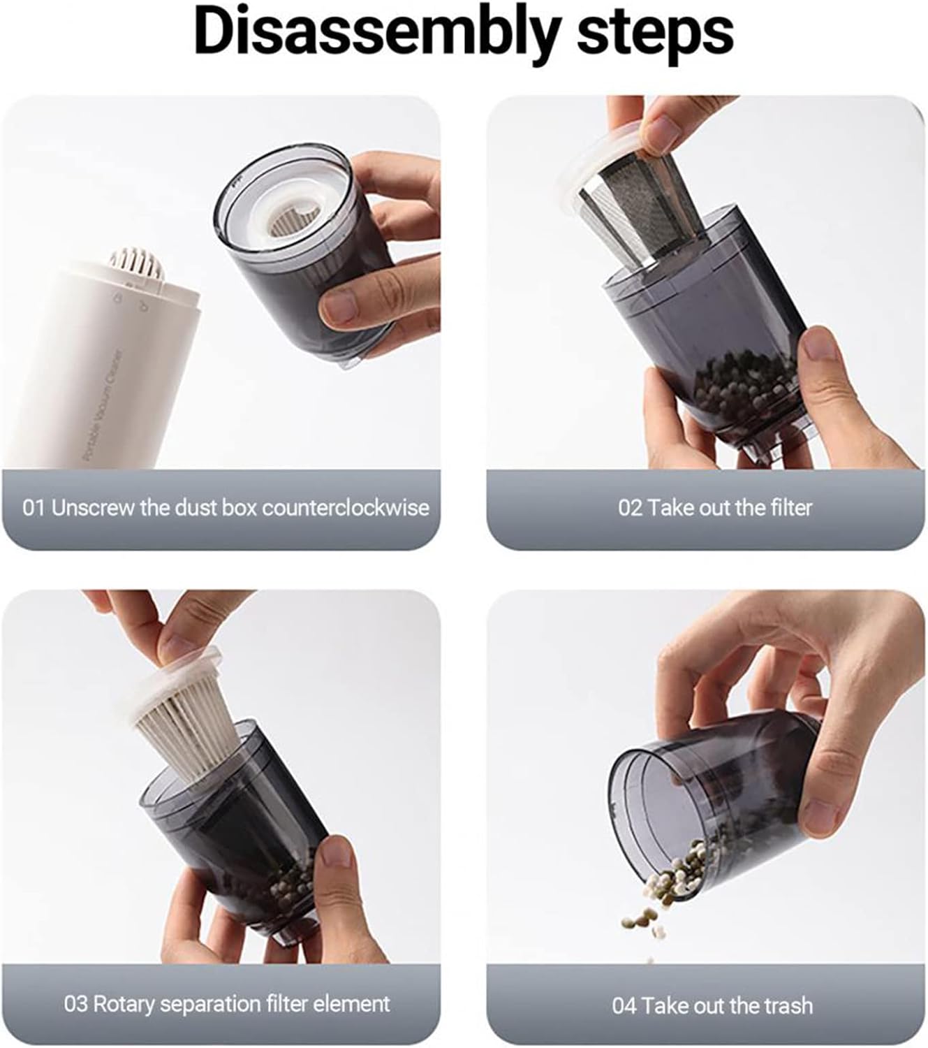 Car Vacuum Cleaner Cordless 6000PA Super Suction Portable Handheld Home Vacuum Cleaner for Car Interior