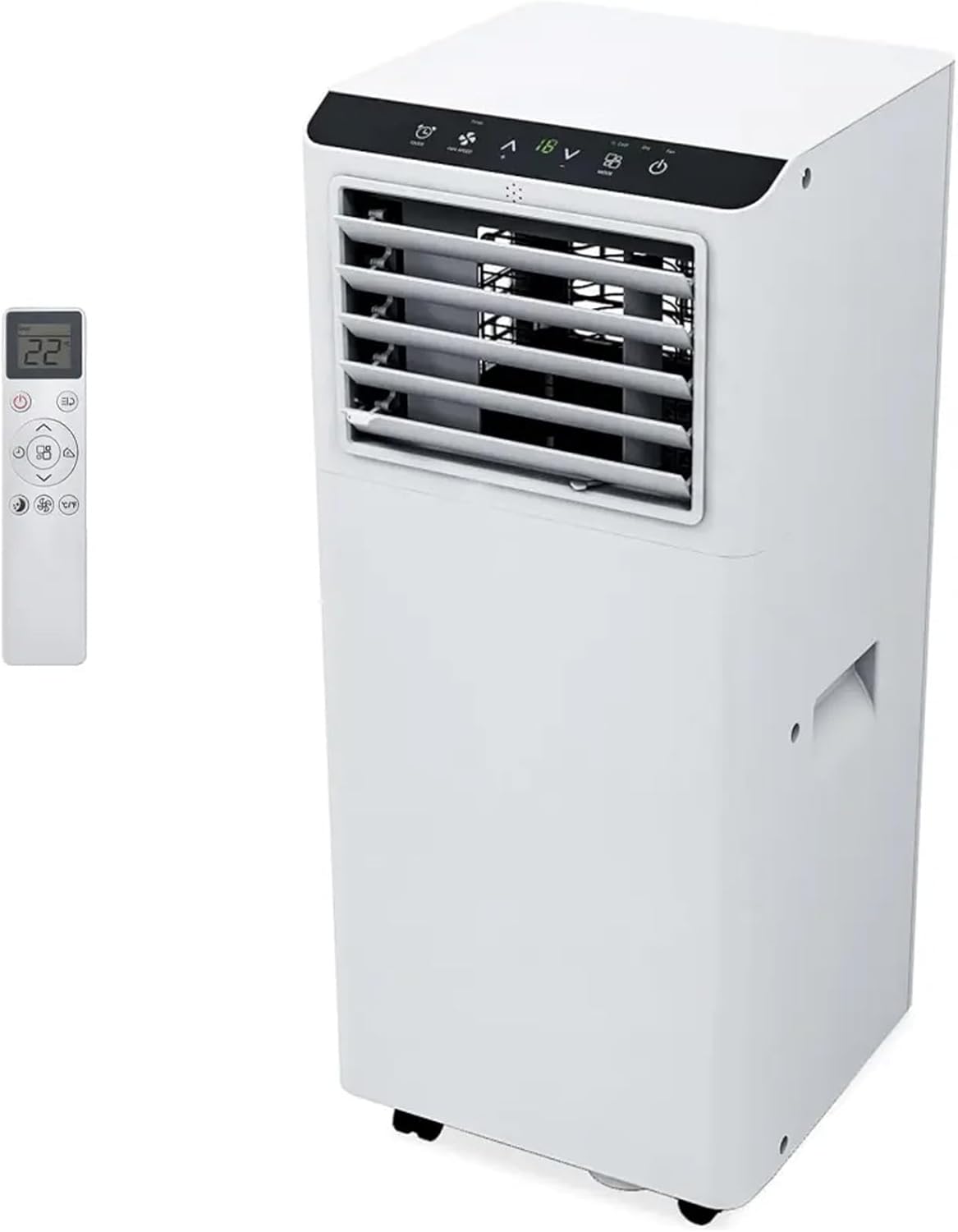 8,000 BTU Portable Air Conditioner, AC Unit with Built-In Cool, Dehumidifier & Fan Modes for Room Up to 350 Sq.Ft, Conditioner Remote Control, 24 Hour Timer, Installation Kit for Home/Offic