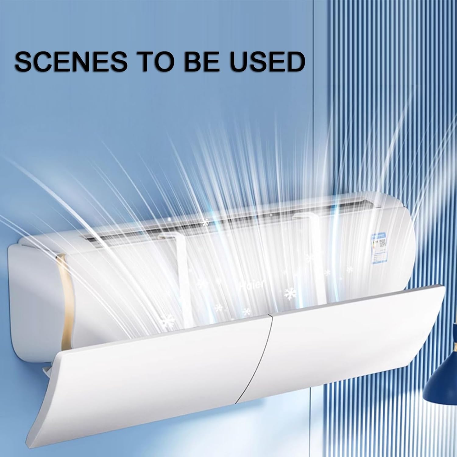 Air Conditioner Wind Deflector, Air Vent Deflector, Air Deflector Outlet Air Wing Air Cooled Baffle Wind Direction