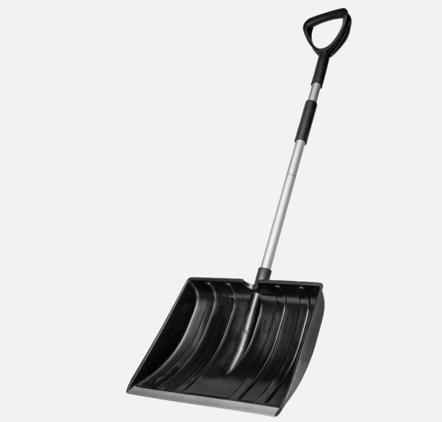 Snow Shovel Scoop with Ergonomic D-Shaped Handle Portable Snow Removal Tools，Replacement for OEM