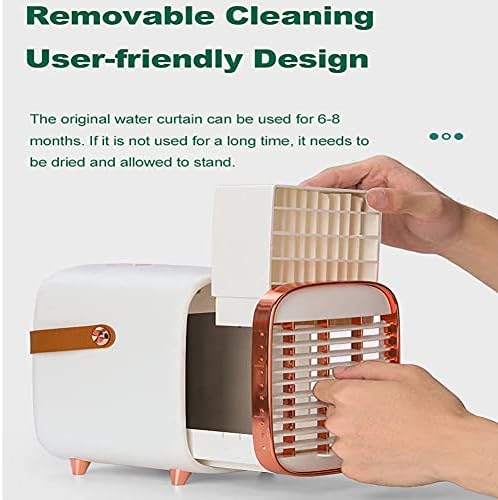 Portable Air Conditioner, 3 In 1 Evaporative Cooler, Mini Silent Design, Usb Rechargeable Fan, Home Office Dual Use (Green)