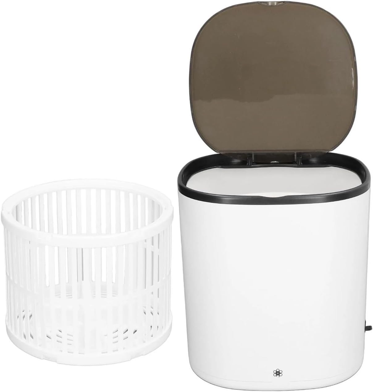 Compact Laundry. 4.5L Portable Washing Machine, Mini Turbo Washer, Sock Underwear White For Travel Apartment .Portable