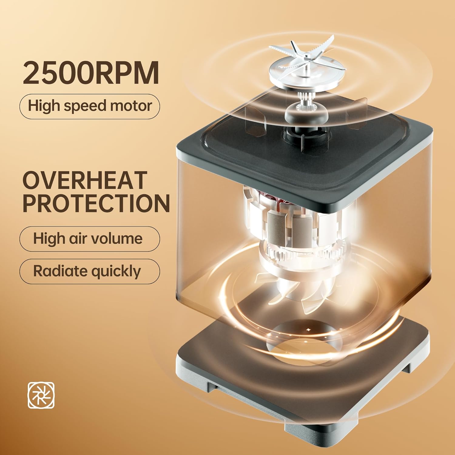 Blenders for Kitchen, 1200W Countertop Blender with 100oz Pitcher for Smoothies/Shakes, Blender and Food Processor Combo with, 3-Cup Vegetable Chopper and Grinding Cup