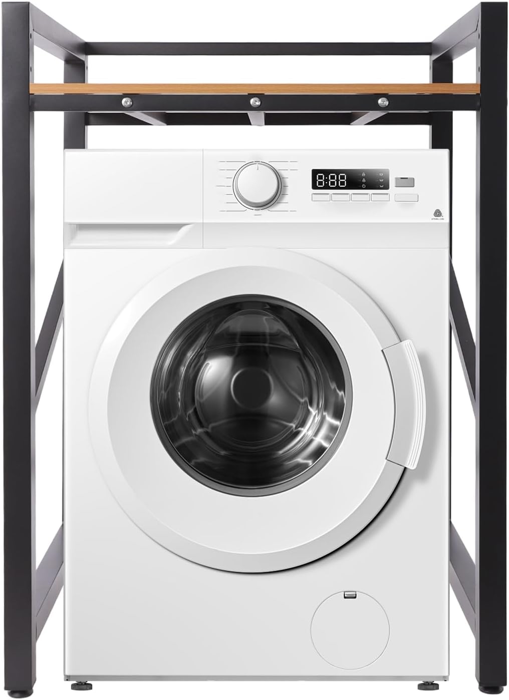 Over The Washer and Dryer Storage Shelf, Height Adjustable Washer Dryer Stacking Rack Stand for Bathrooms Laundry Rooms, Load Capacity 660 lbs