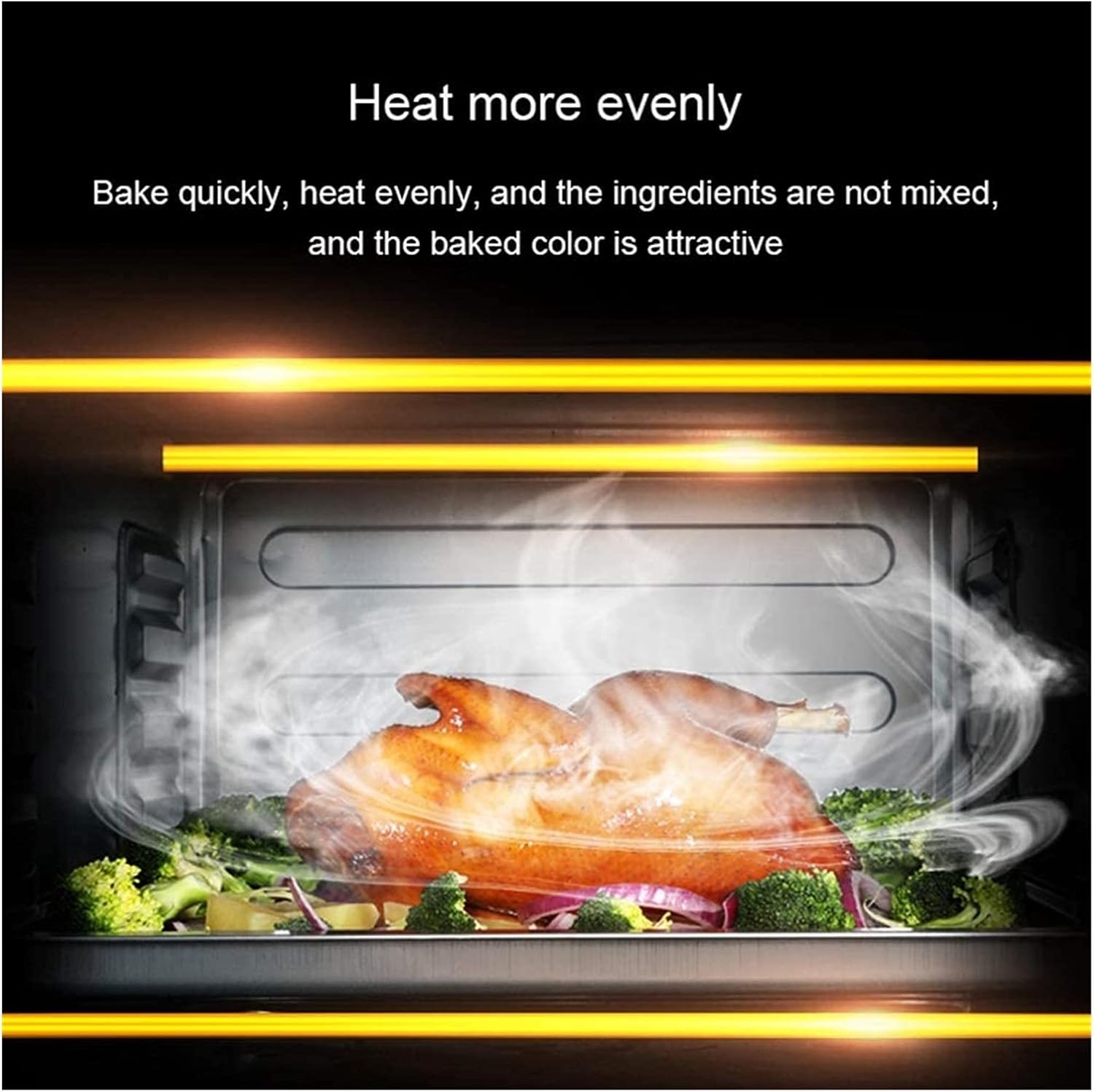 Convection Toaster Oven Cooker, Rotisserie + Electric Air Fryer with Non-stick Fry Basket, Baking Pan & Rack, Skewers, Drip Tray 12L