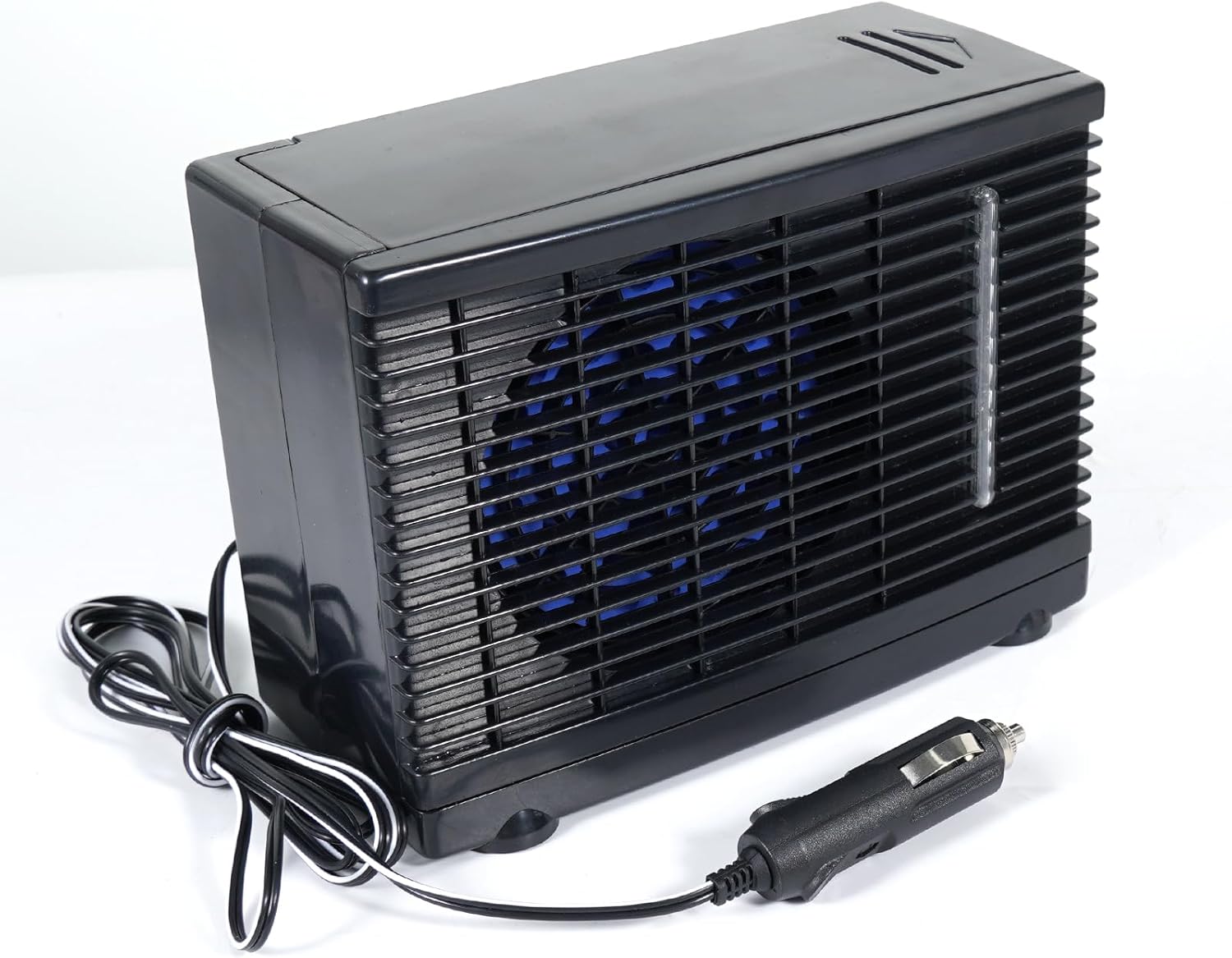 Unifizz 12V Portable Mini Car Air Conditioner Cooler Fan Evaporative Cooling Water Ice Universal Personal Black